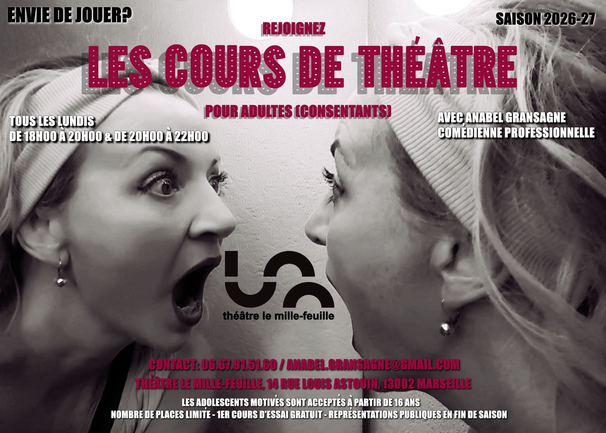 Cours de Théâtre Anabel Gransagne